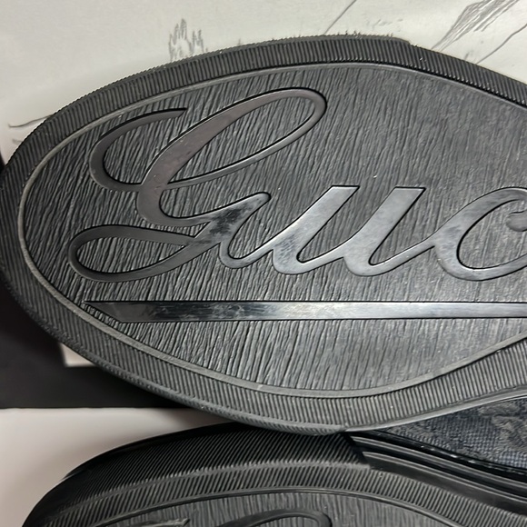 Gucci Canvas & Leather Black Sneaker Women’s Size US 7.5 - Picture 15 of 16